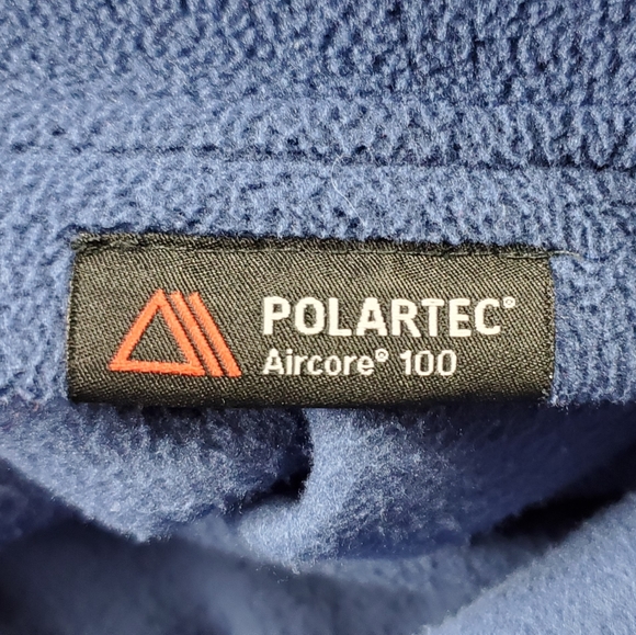Land's End Blue Fleece Pullover Sweatshirt Polartec - Excellent Condition - L/T - Picture 5 of 10